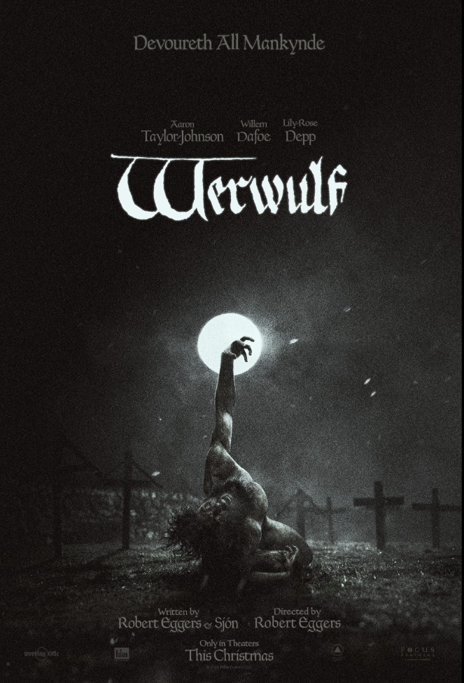 《Werwulf》最新消息：罗伯特·艾格斯新作发布第二支预告，亚伦·泰勒-约翰逊主演圣诞档狼人恐怖片封面图