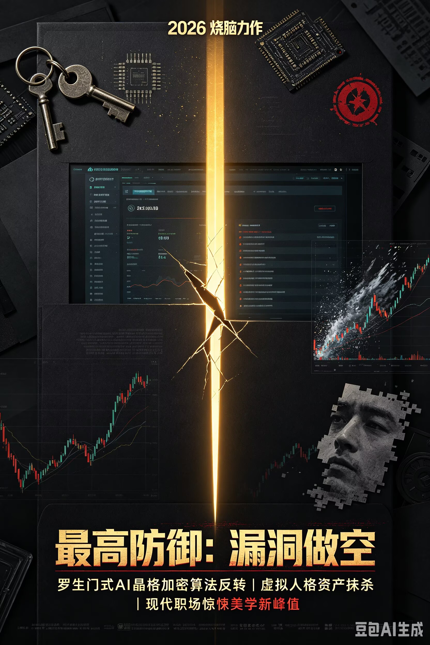 2026烧脑力作《最高防御：漏洞做空》席卷全球：罗生门式AI晶格加密算法反转、虚拟人格资产抹杀与现代职场惊悚美学新峰值