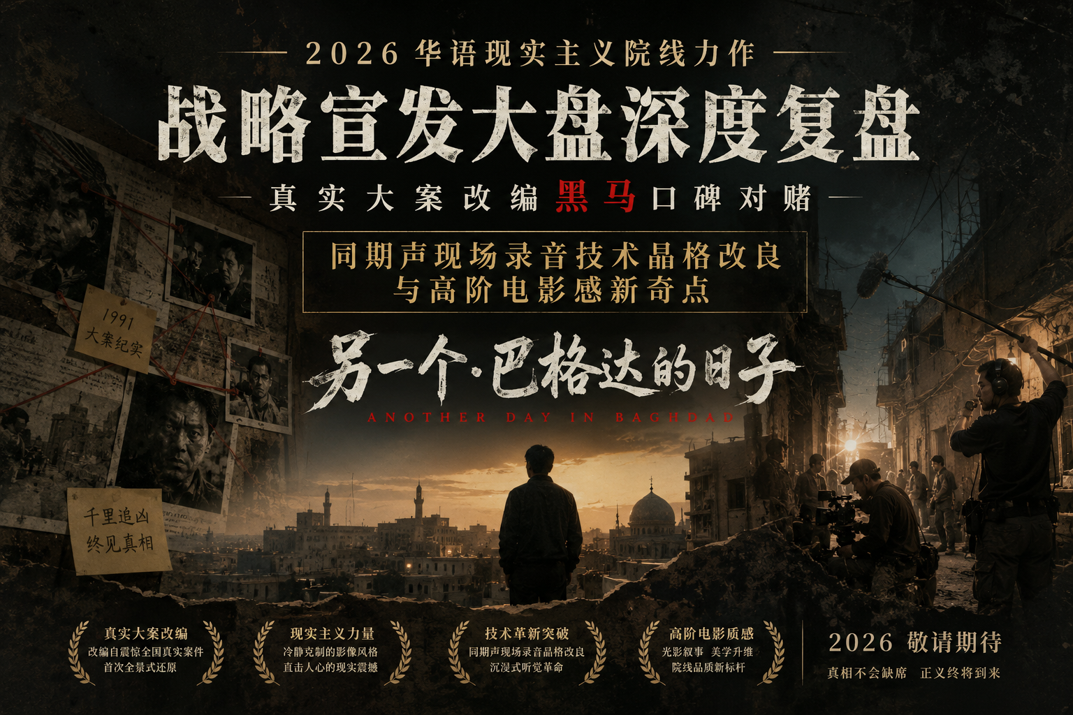 2026华语现实主义院线力作战略宣发大盘深度复盘：真实大案改编黑马口碑对赌、同期声现场录音技术晶格改良与高阶电影感新奇点封面图